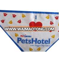 Mass customization printing pet pet scarves cotton cute logo bandanna