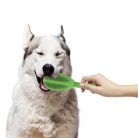 Silicone toothbrush for pet dental care | soft dog, cat tooth cleaning brush,