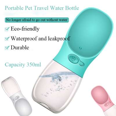 12 oz Pedy Dog Water Bottle, Pet Travel Water Bottle with ABS Food Grade Small Dog Travel Outdoor Water Drinking Bottle