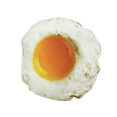 Factory Price Poached egg shape Hot Sale Creative Simulation Food Squeaky Pet Chew Dog Toys