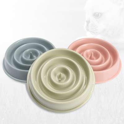 Hot selling manufacturer wholesale multi-colors design slow feeder pet dog bowls