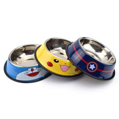 Custom Cheap Eco Friendly Non Slip Stainless Steel Feed Dog Bowl for Large Medium Small Dogs