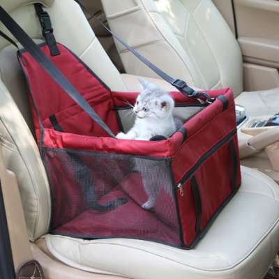 Portable and Breathable Pet Reinforce Designer Car Booster Seat for Dog Cat travel