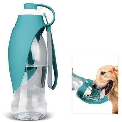 Factory Price Portable Dog Water Bowl & Travel Water Bottle For Dogs with Carrying Strap