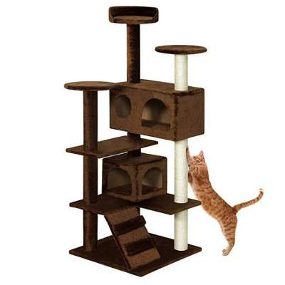 High Quality Safe Stable Large Solid Wood Cat Climbing Frame Cat Tree